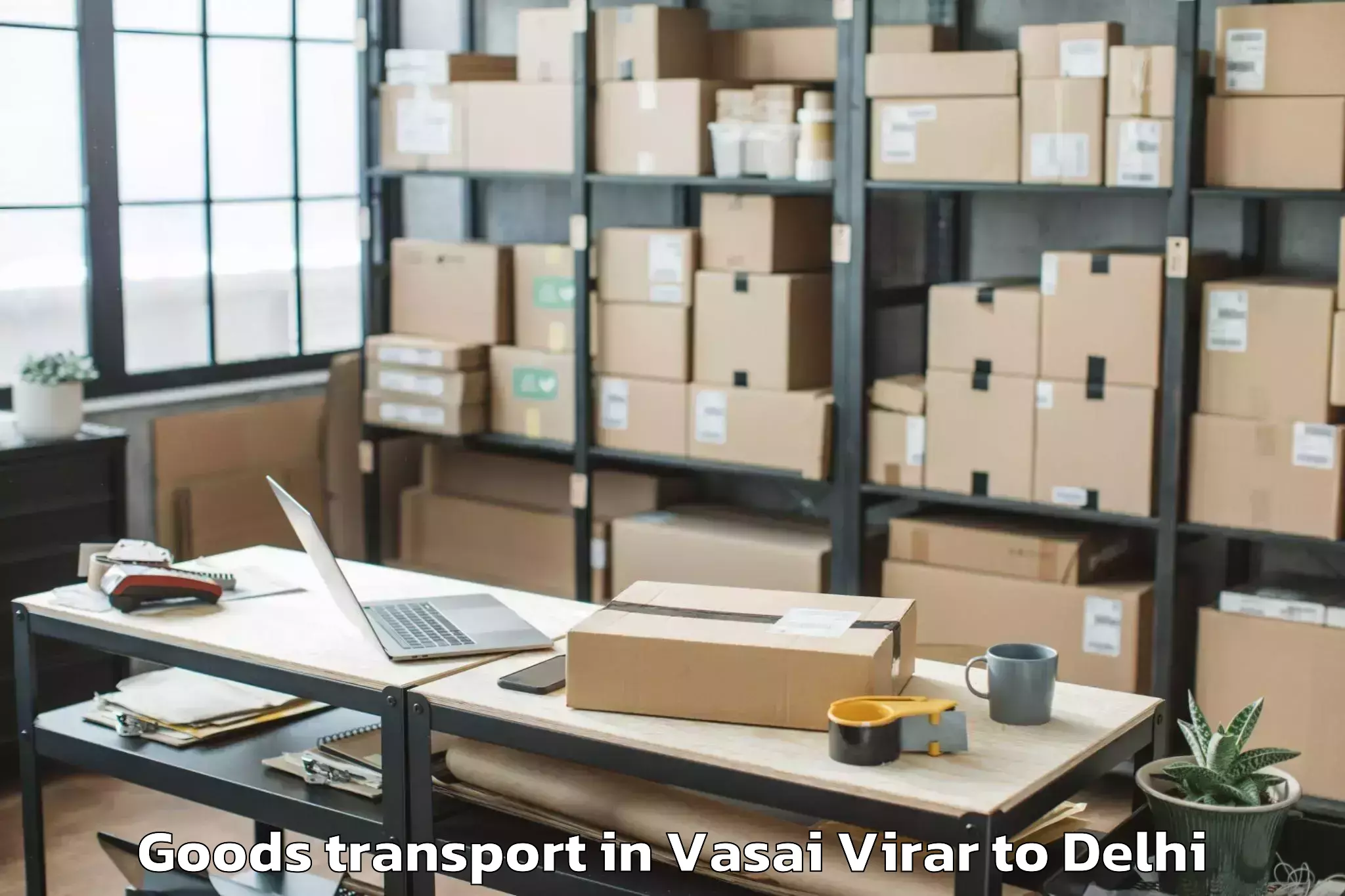 Reliable Vasai Virar to Dlf Promenade Mall Goods Transport